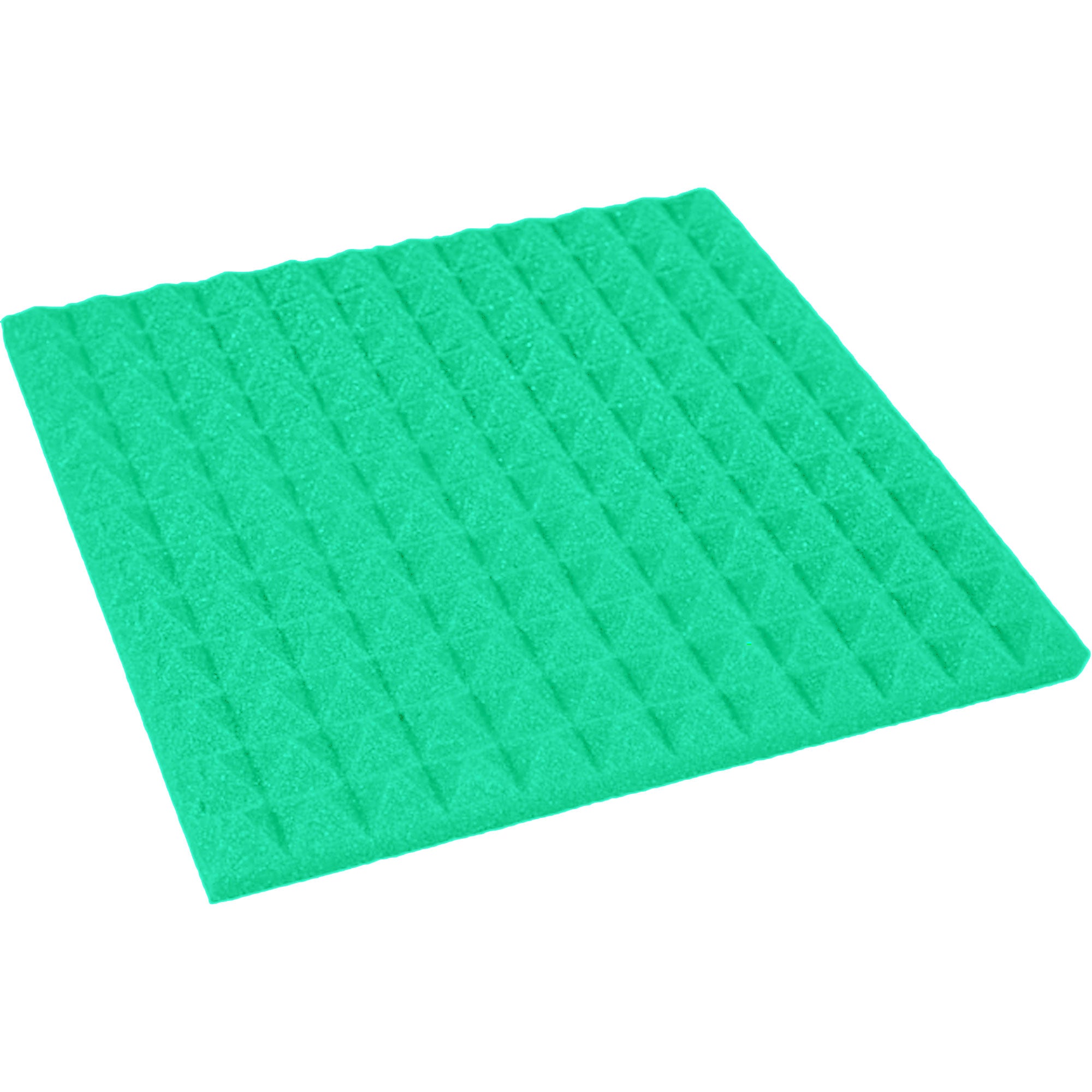 Performance Audio 12" x 12" x 1" Pyramid Acoustic Foam Tile (Kelly Green, 96 Pack)
