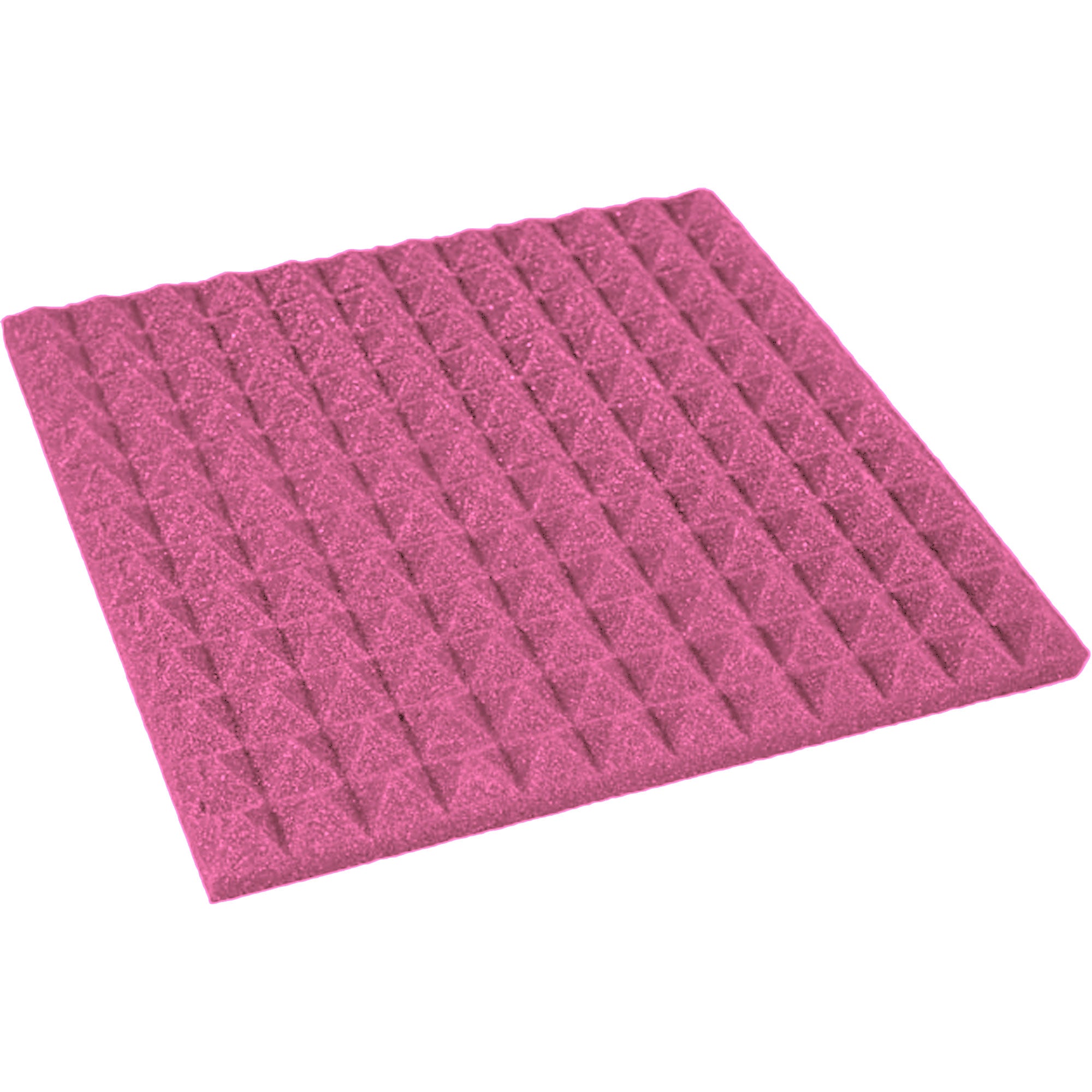 Performance Audio 12" x 12" x 1" Pyramid Acoustic Foam Tile (Plum, 96 Pack)