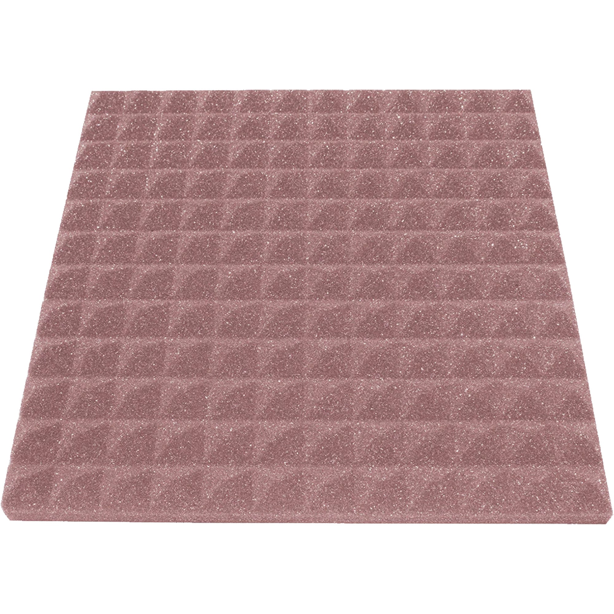 Performance Audio 12" x 12" x 1" Pyramid Acoustic Foam Tile (Rosy Beige, 96 Pack)