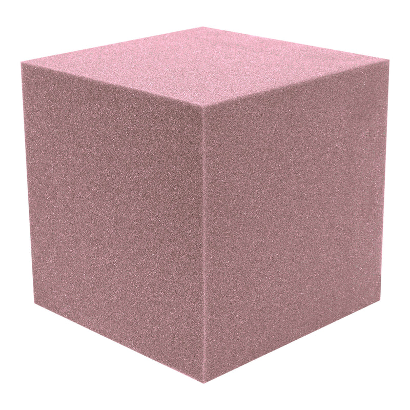Performance Audio 12" x 12" x 12" Corner Cube Acoustic Foam Block (Rosy Beige, 2 Pack)