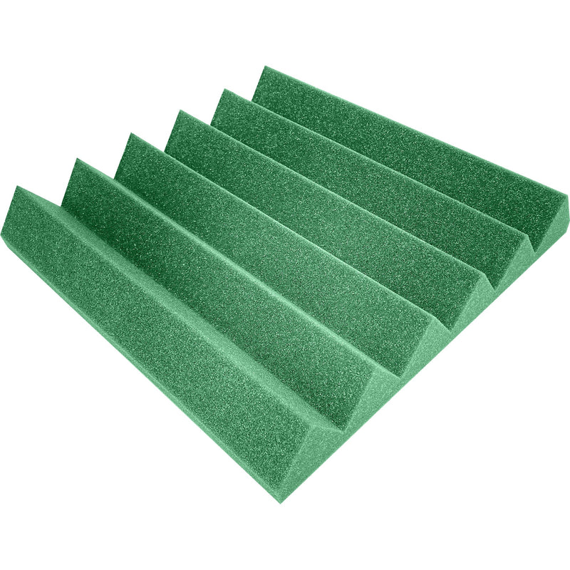 Performance Audio 12" x 12" x 2" Wedge Acoustic Foam Tile (Forest Green, 48 Pack)