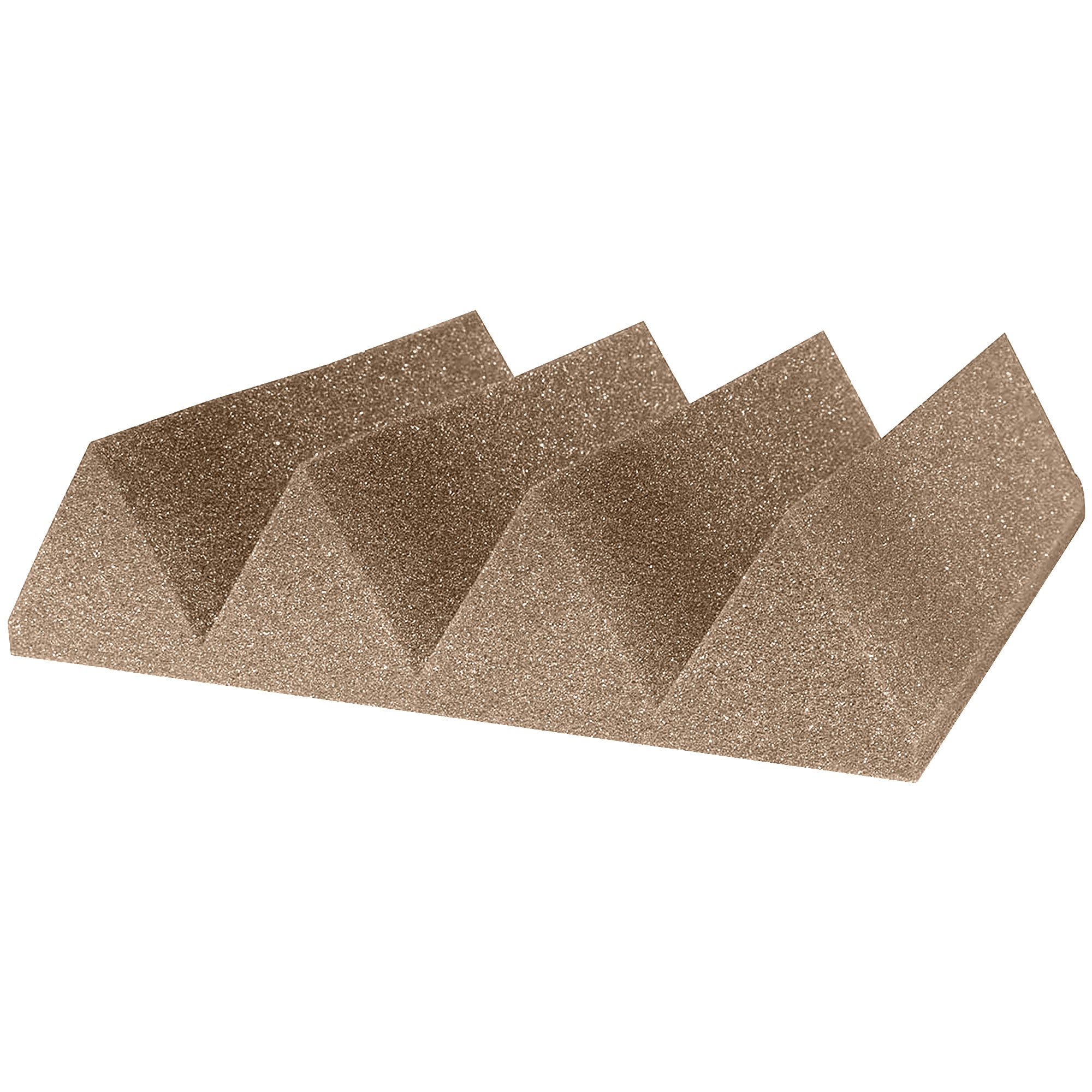 Performance Audio 12" x 12" x 3" Wedge Acoustic Foam Tile (Brown, 96 Pack)