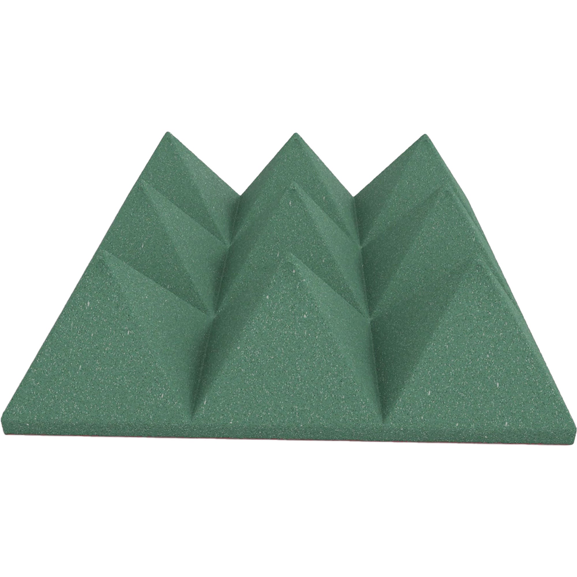 Performance Audio 12" x 12" x 4" Pyramid Acoustic Foam Tile (Forest Green, 48 Pack)