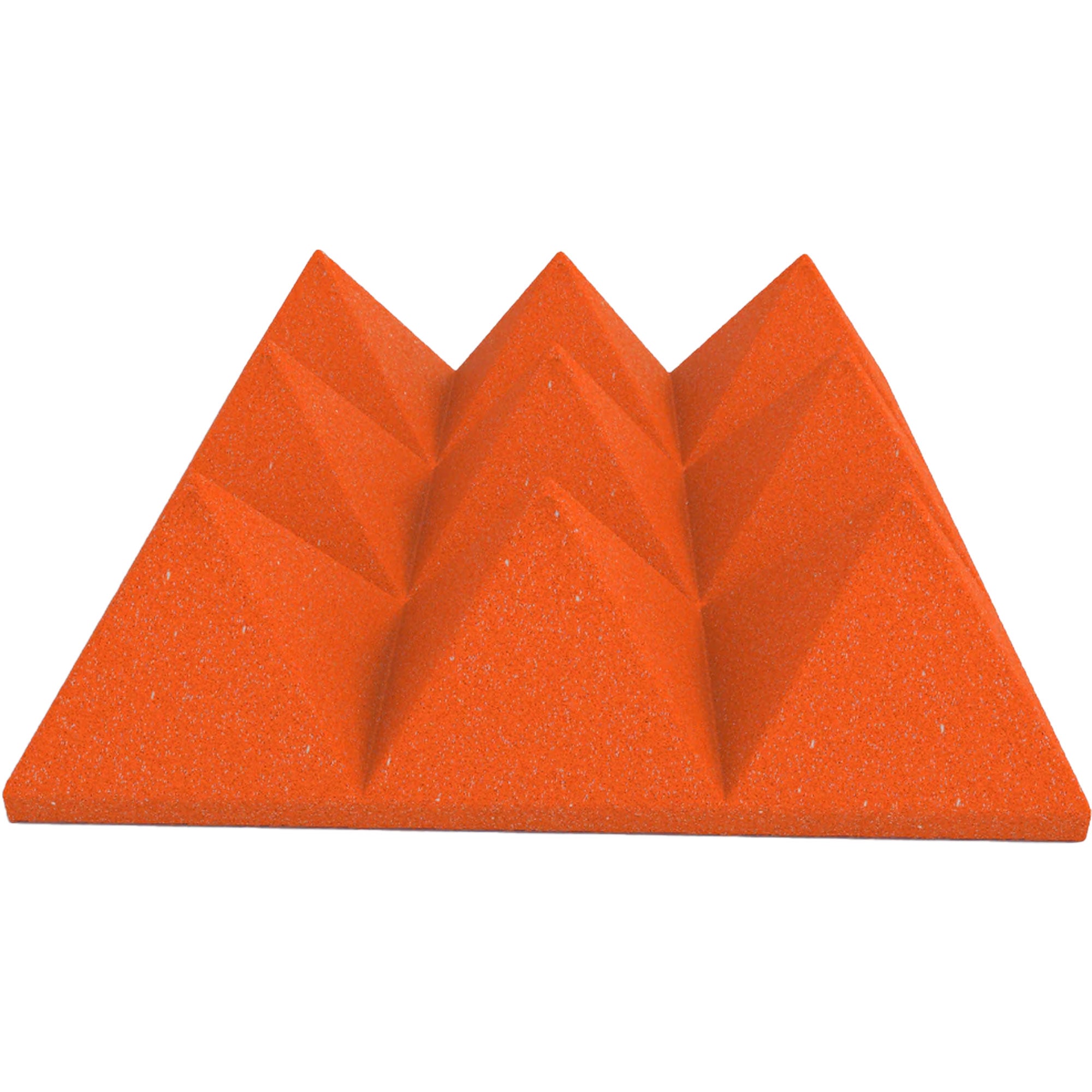 Performance Audio 12" x 12" x 4" Pyramid Acoustic Foam Tile (Orange, 96 Pack)
