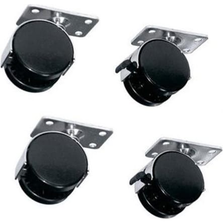 Middle Atlantic RKW-HD Heavy Duty Caster Kit with Two Locking Wheels