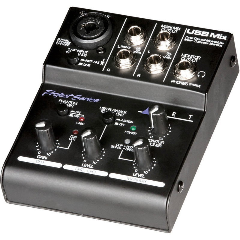 ART USBMix 3-Channel Mixer and USB Audio Interface
