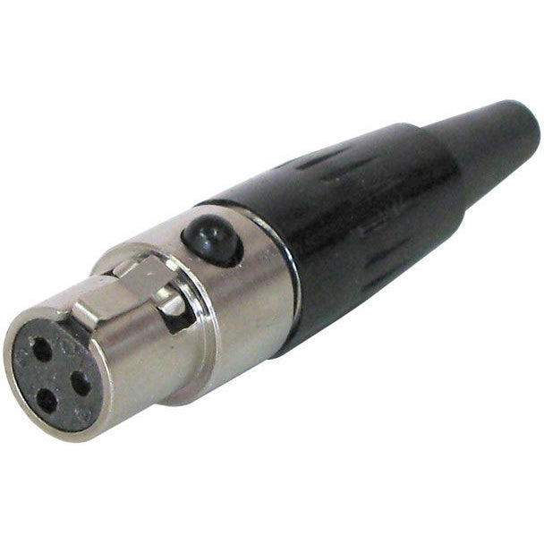 Switchcraft TA3FX Female 3-Pin Tini-QG Mini-XLR Cable Connector (Nickel)