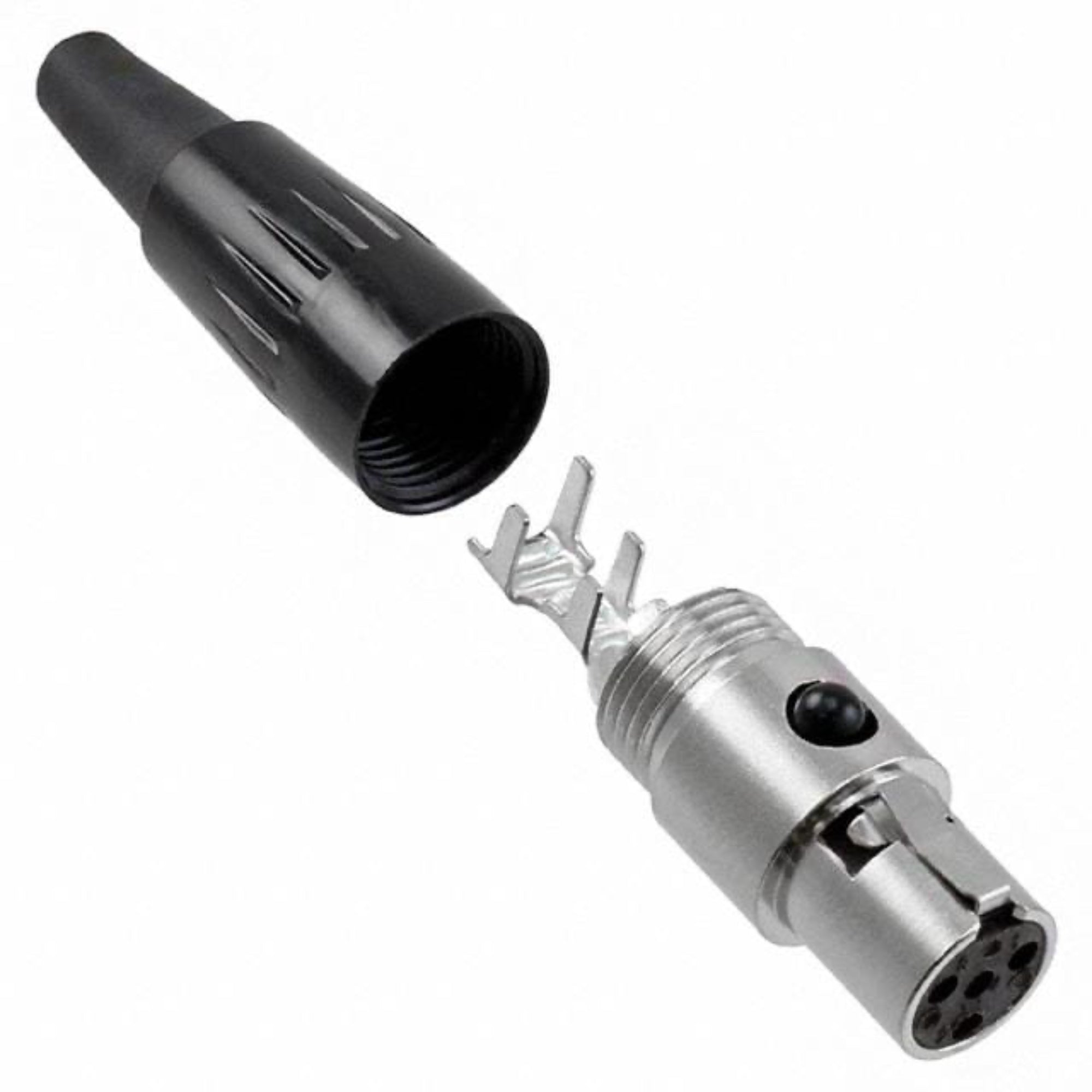 Switchcraft TA4FX Female 4-Pin Tini-QG Mini-XLR Cable Connector (Nickel)