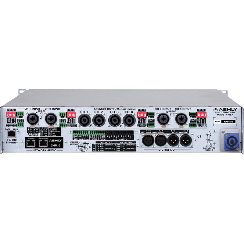 Ashly nXp1.54 Network Multi-Mode Power Amplifier with Protea DSP (4 x 1500W)