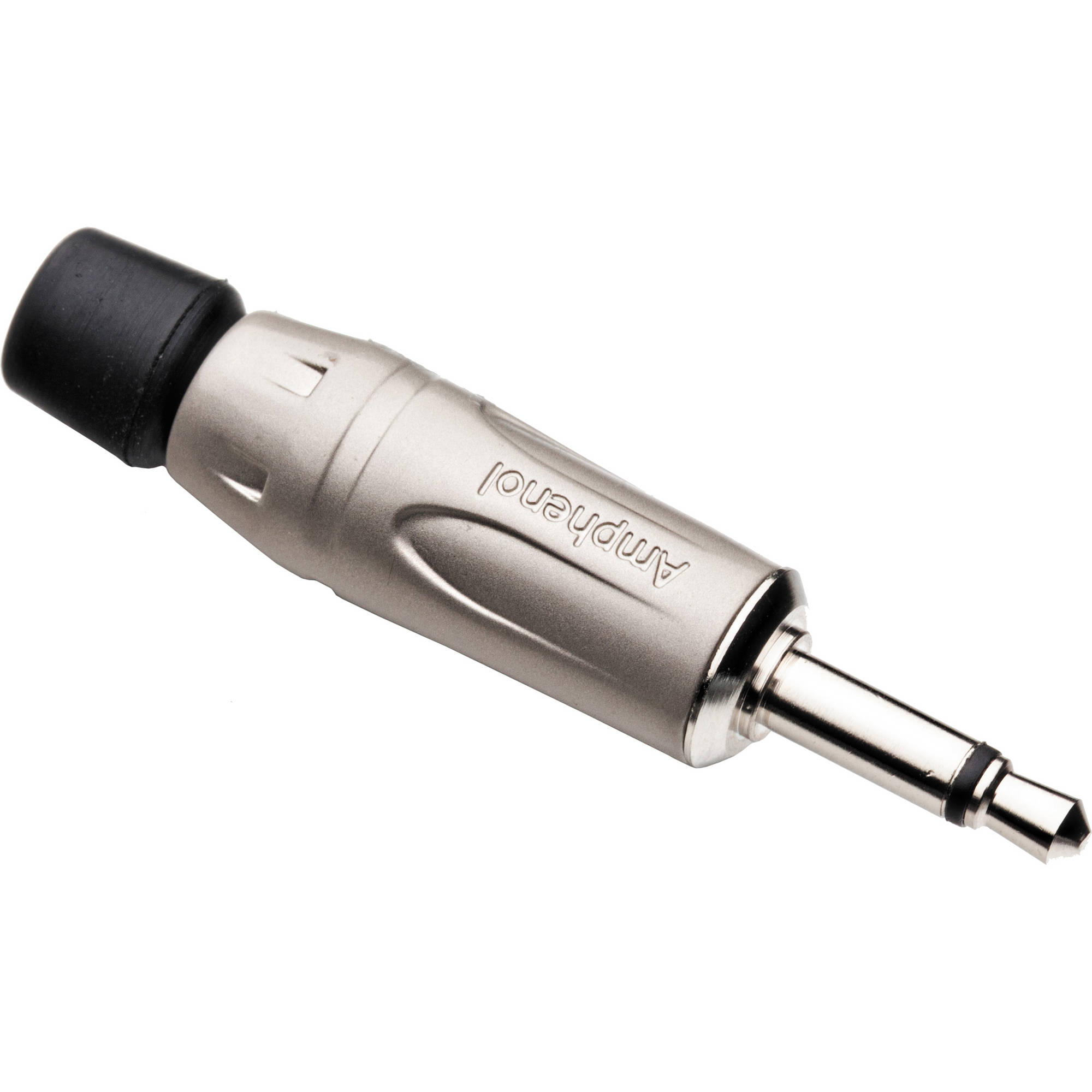 Amphenol KM2P 3.5mm TS Mono Mini Plug Cable Connector (Nickel/Silver)