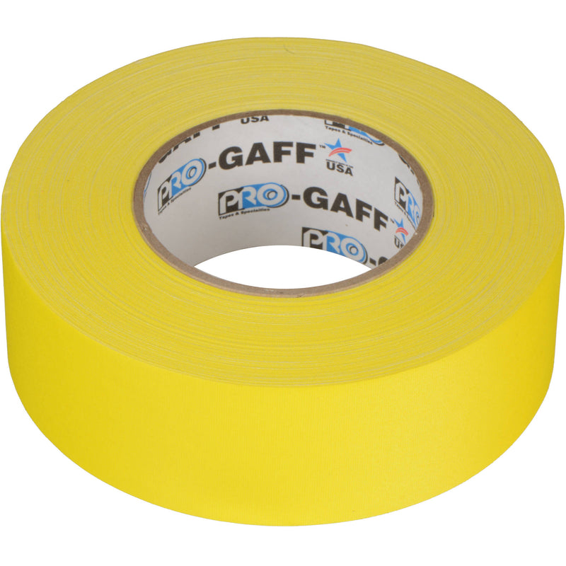 ProTapes Pro Gaff Premium Matte Cloth Gaffers Tape 2" x 55yds (Yellow)