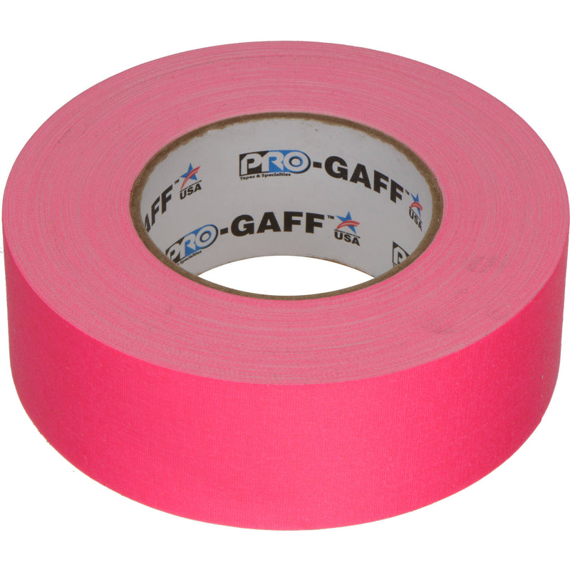 ProTapes Pro Gaff Premium Matte Cloth Gaffers Tape 2" x 50yds (Fluorescent Pink, Case of 24)