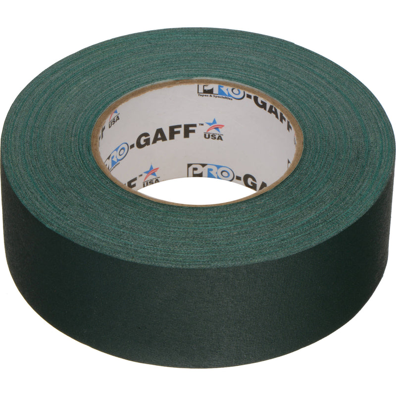 ProTapes Pro Gaff Premium Matte Cloth Gaffers Tape 2" x 55yds (Green, Case of 24)