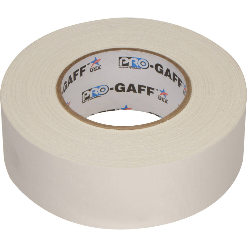 ProTapes Pro Gaff Premium Matte Cloth Gaffers Tape 2" x 55yds (White, Case of 24)