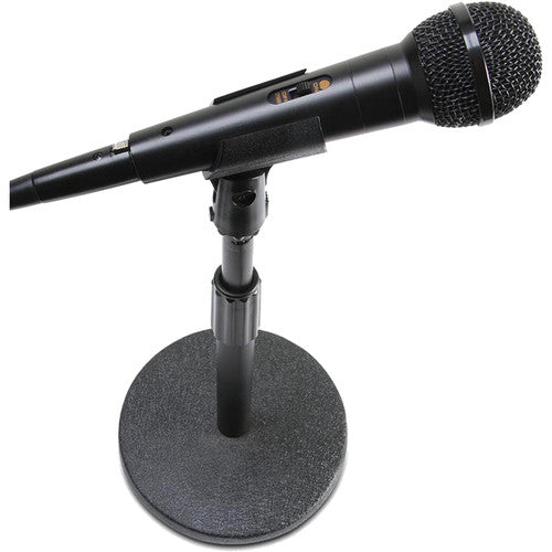 On-Stage DS7200B Adjustable Height Desktop Microphone Stand (Black)