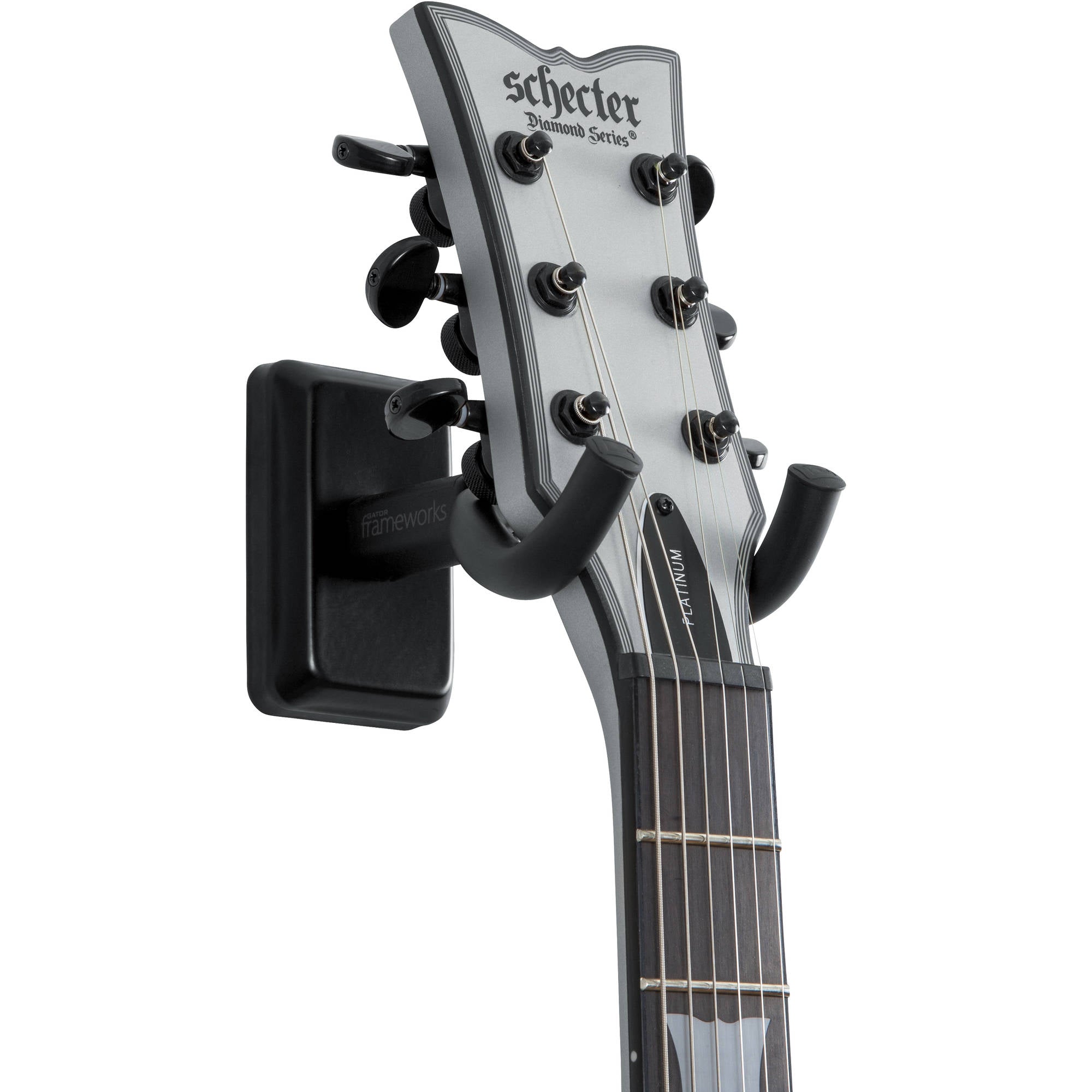 Gator Frameworks GFW-GTR-HNGRBLK Wall Mount Guitar Hanger (Black)