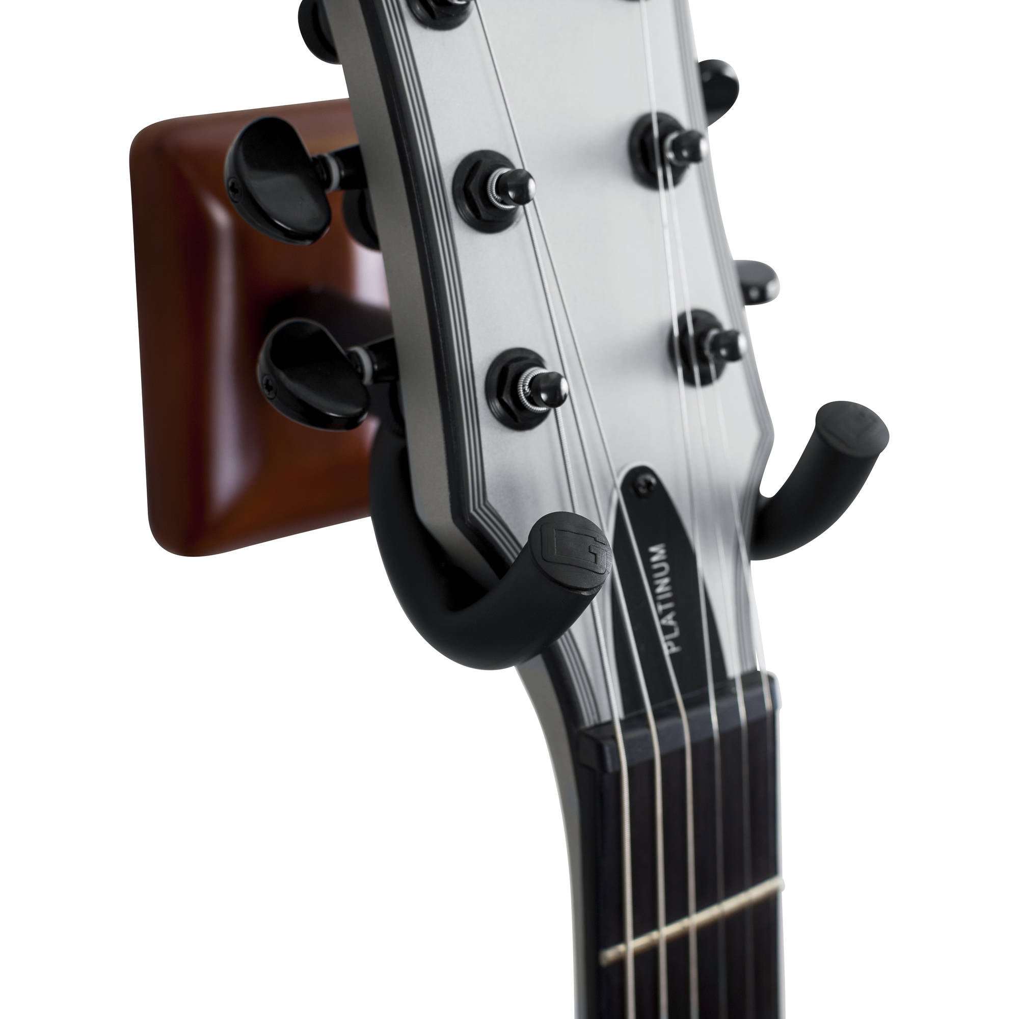 Gator Frameworks GFW-GTR-HNGRMHG Wall Mount Guitar Hanger (Mahogany)