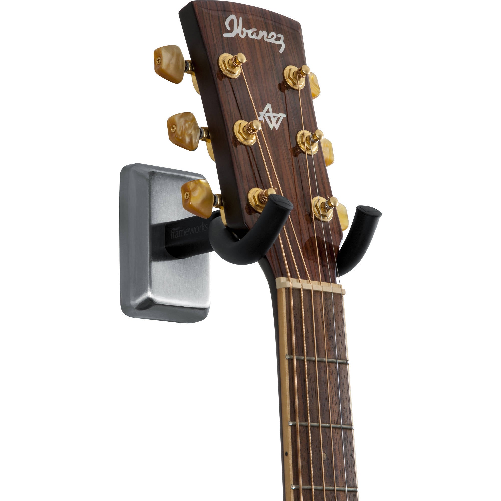 Gator Frameworks GFW-GTR-HNGRSCH Wall Mount Guitar Hanger (Chrome)