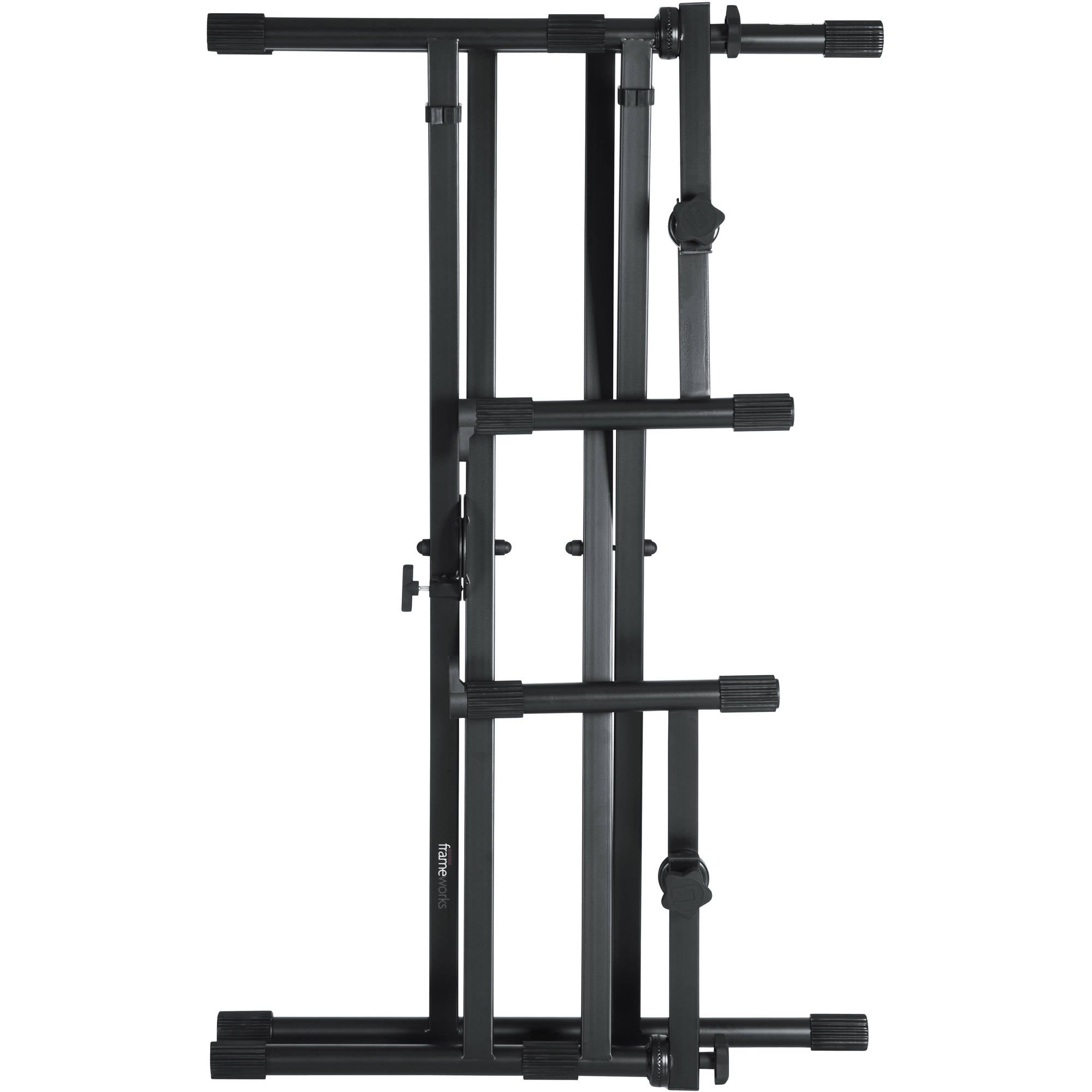 Gator Frameworks GFW-KEY-5100X Deluxe 2 Tier X-Style Keyboard Stand (Black)