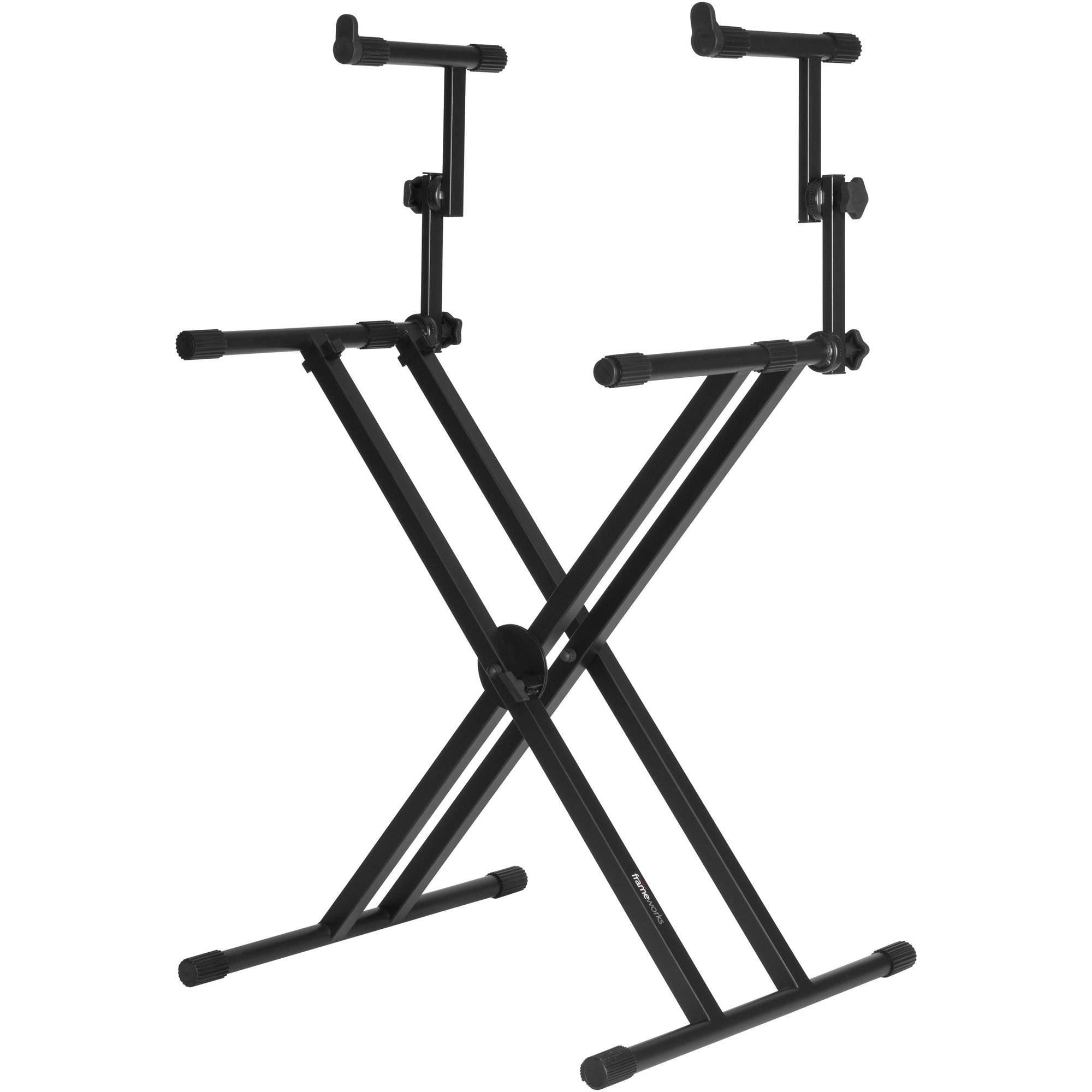 Gator Frameworks GFW-KEY-5100X Deluxe 2 Tier X-Style Keyboard Stand (Black)