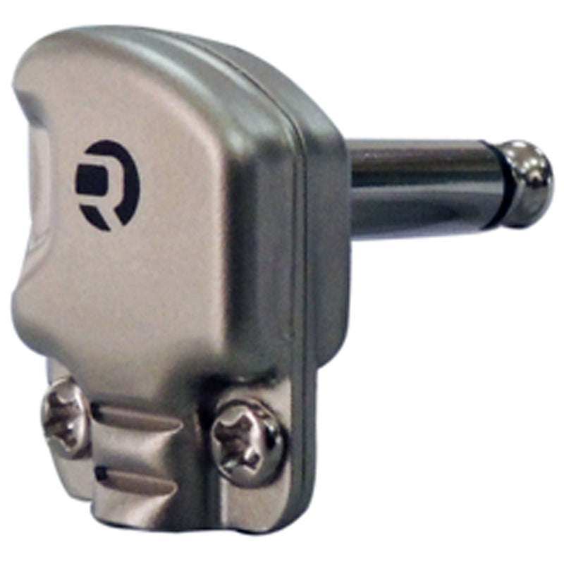 Neutrik Rean RP2RCF 1/4" TS Mono Pancake Right-Angle Plug (Nickel/Silver, Box of 100)