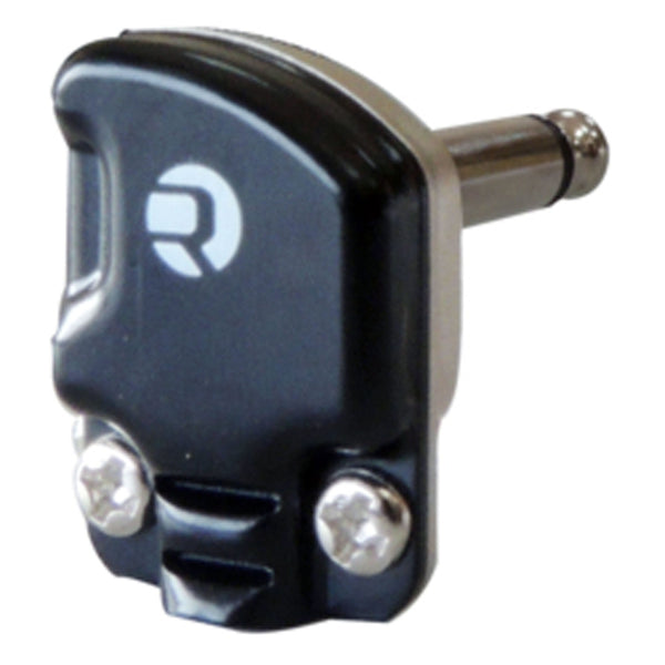 Neutrik Rean RP2RCF-BAG 1/4" TS Mono Pancake Right-Angle Plug (Black/Silver)