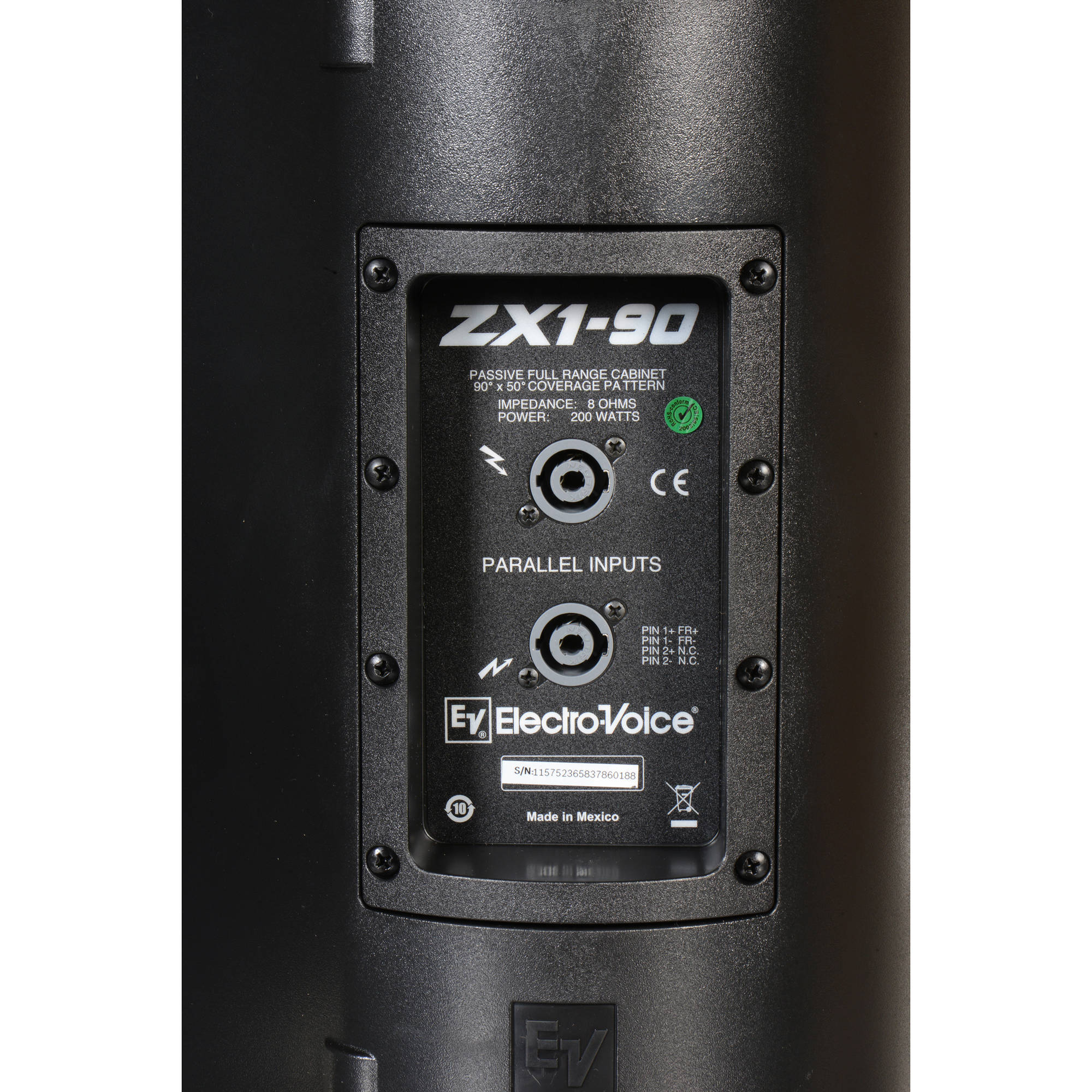 Electro-Voice ZX1-90 8" Two-Way Passive Full-Range Composite Loudspeaker (Black)