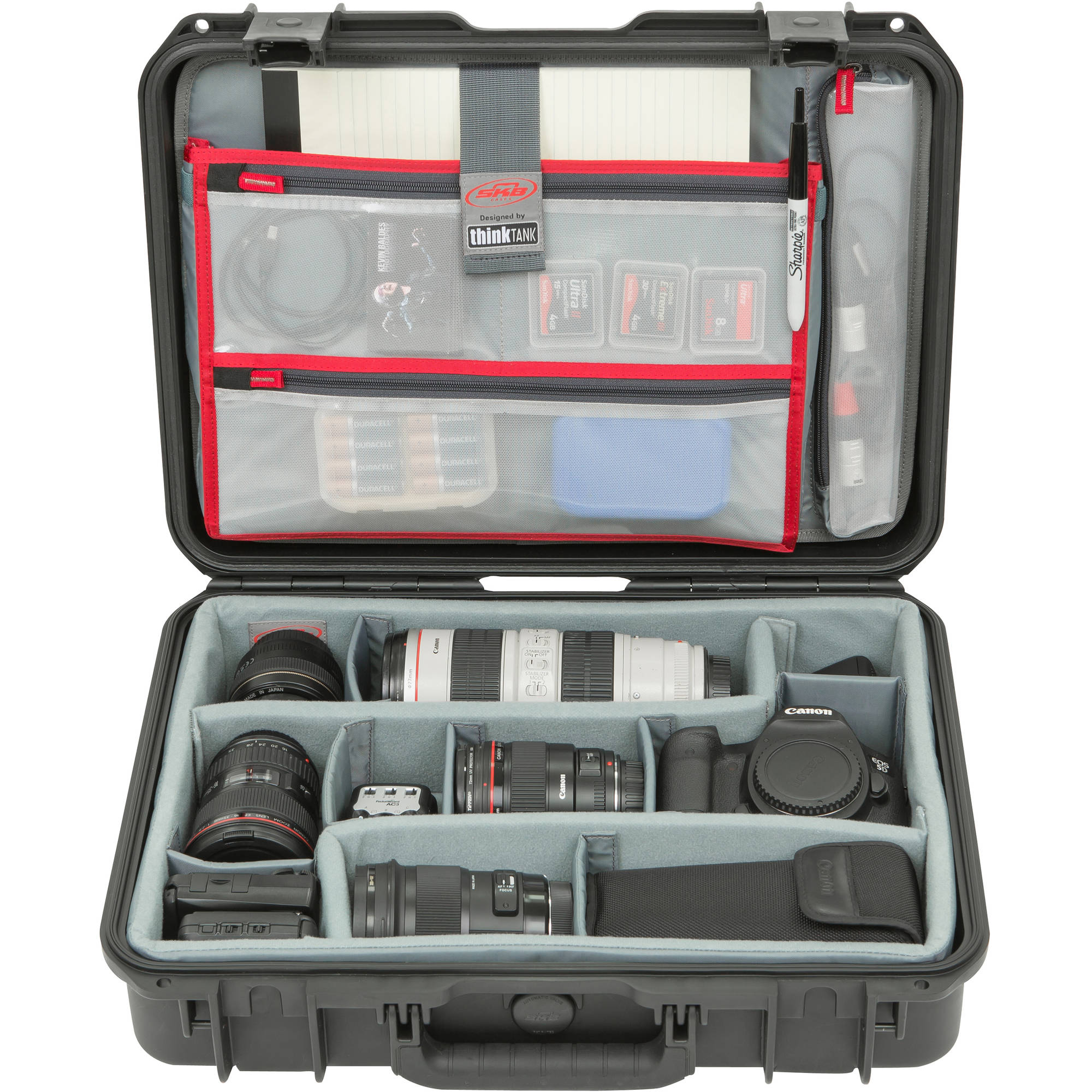 SKB 3i-1813-5DL iSeries Waterproof Case (Think Tank Designed Dividers & Lid Organizer)