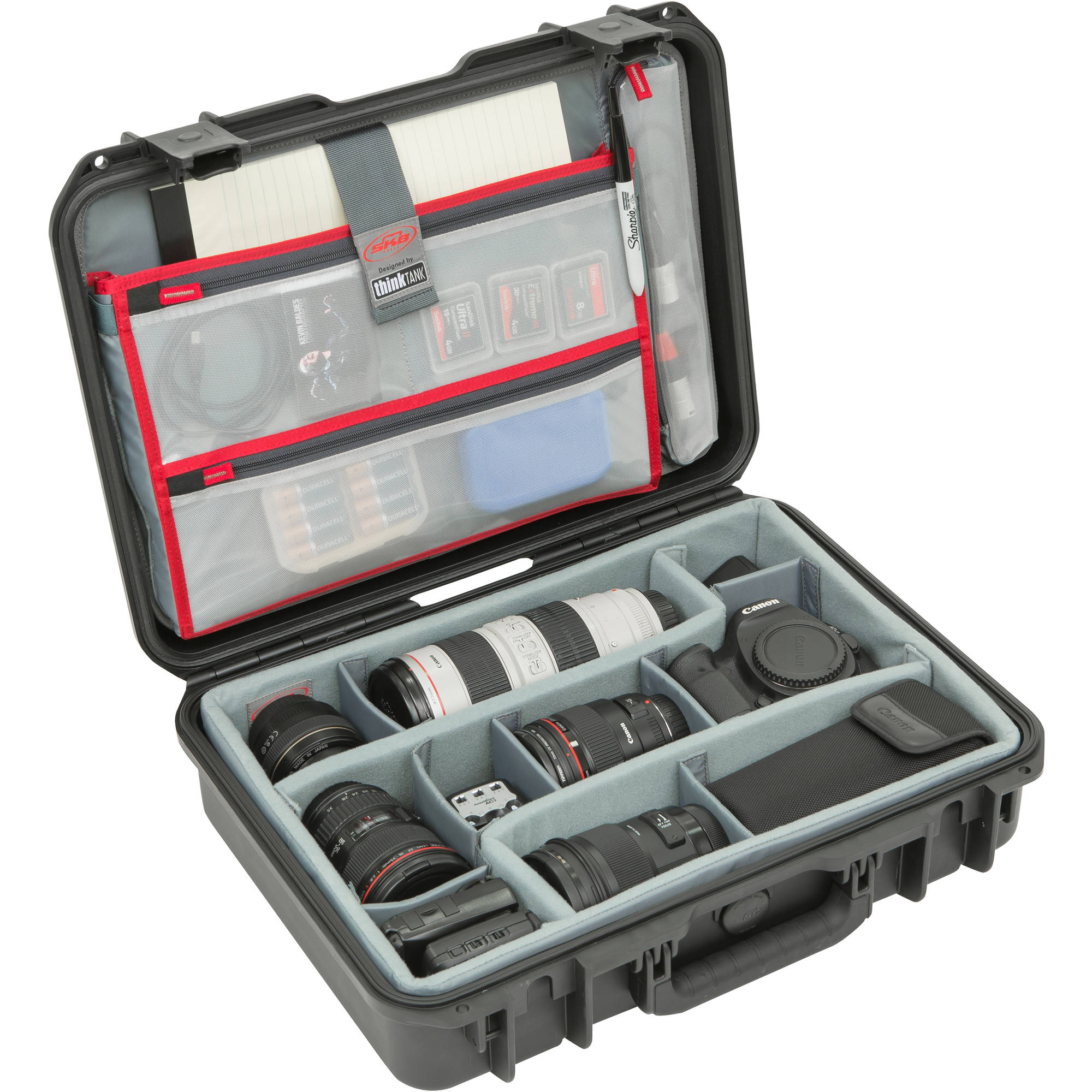 SKB 3i-1813-5DL iSeries Waterproof Case (Think Tank Designed Dividers & Lid Organizer)