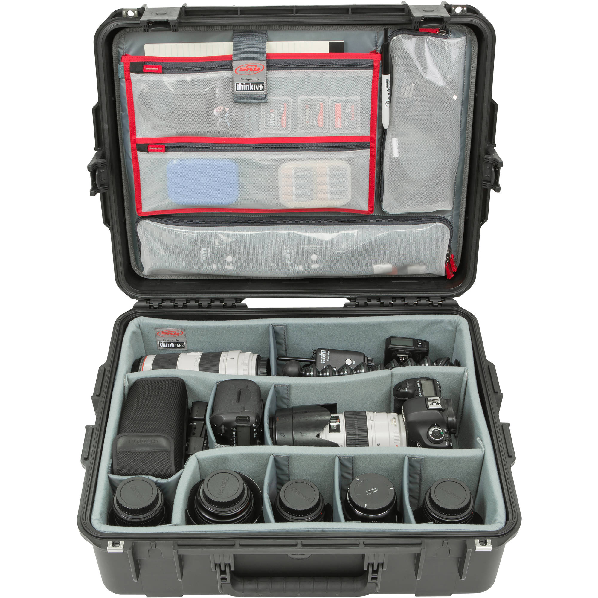 SKB 3i-2217-8DL iSeries Waterproof Case (Think Tank Designed Dividers & Lid Organizer)