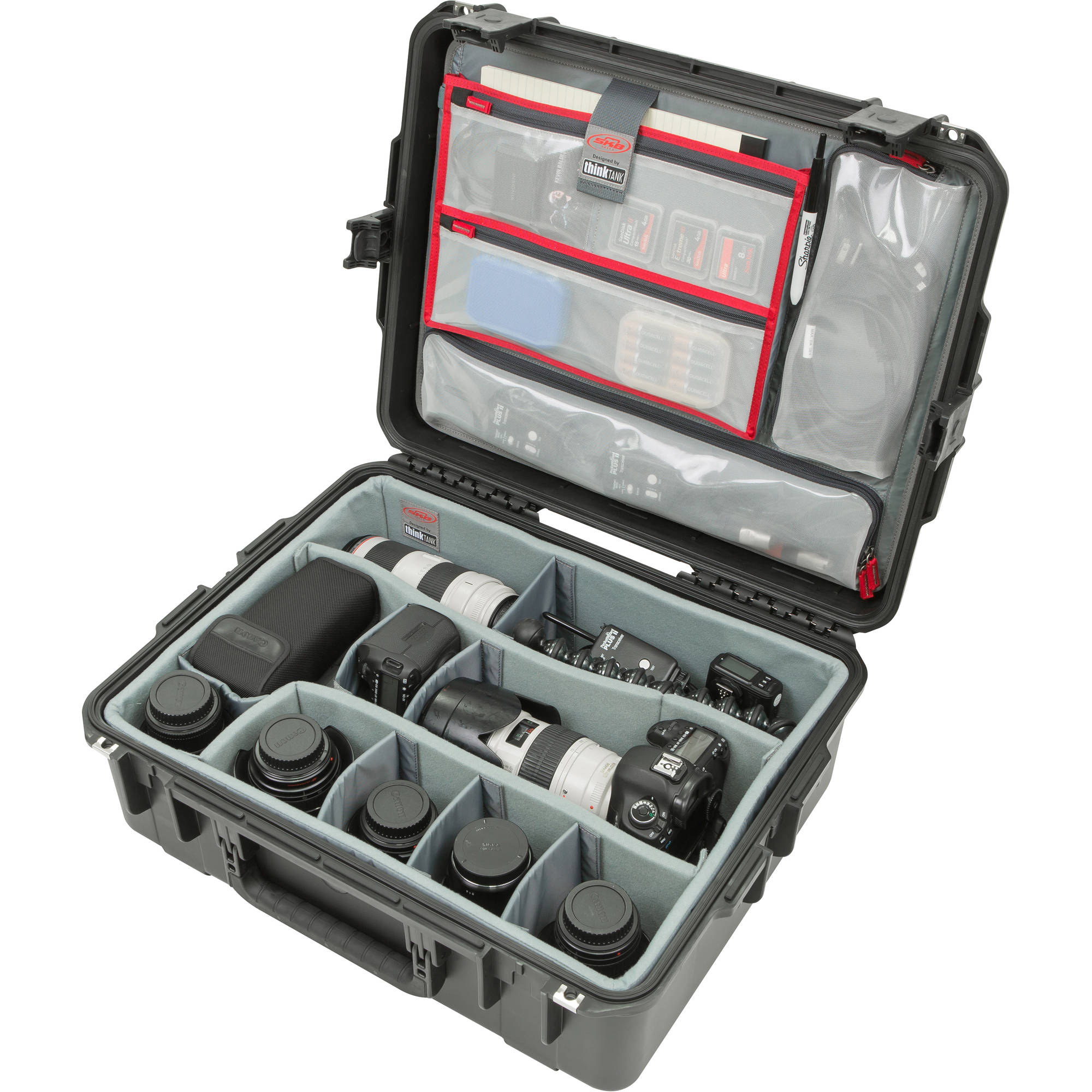 SKB 3i-2217-8DL iSeries Waterproof Case (Think Tank Designed Dividers & Lid Organizer)
