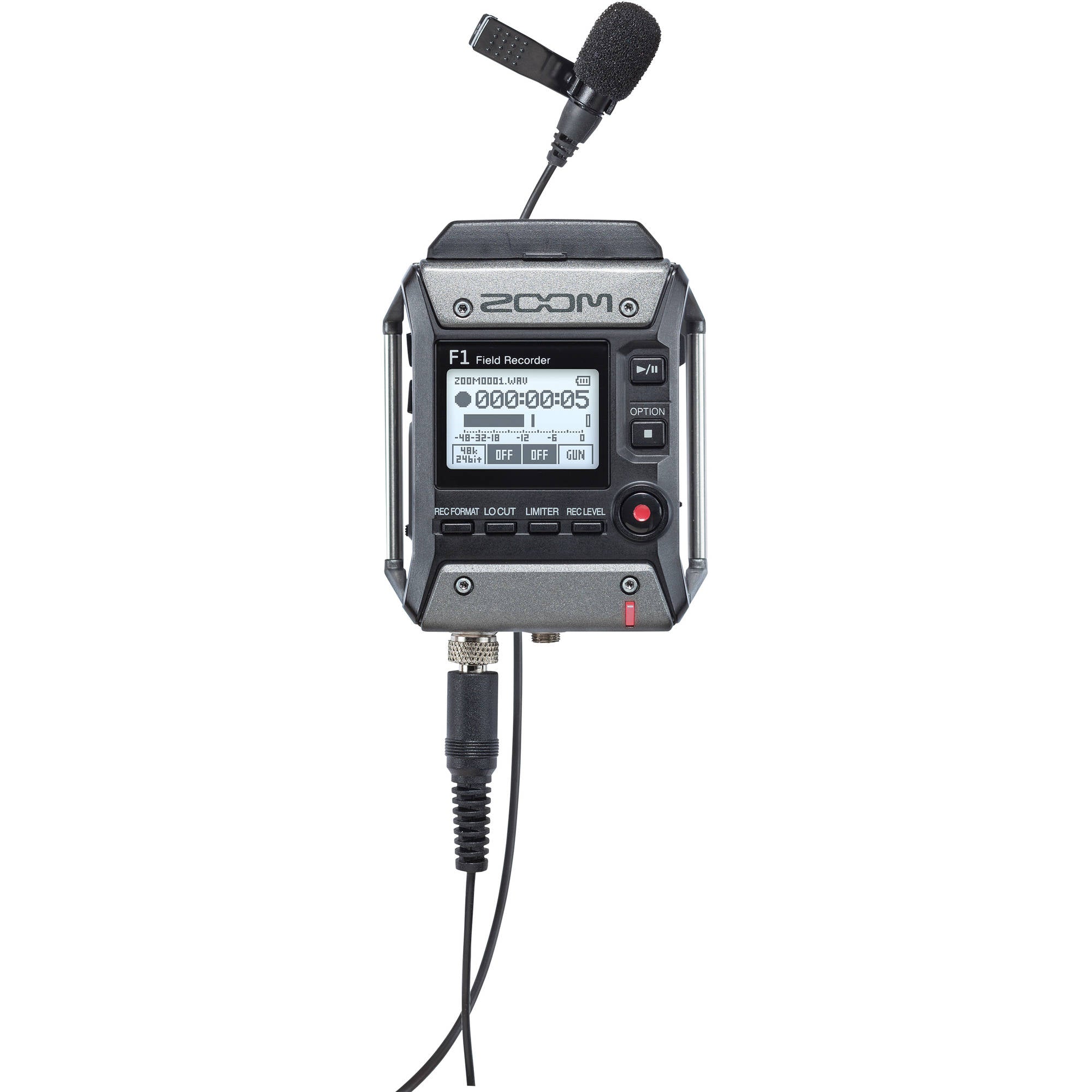 Zoom F1-LP Portable Field Recorder with Lavalier Microphone