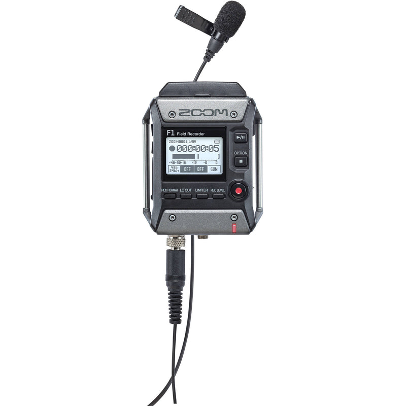 Zoom F1-LP Portable Field Recorder with Lavalier Microphone