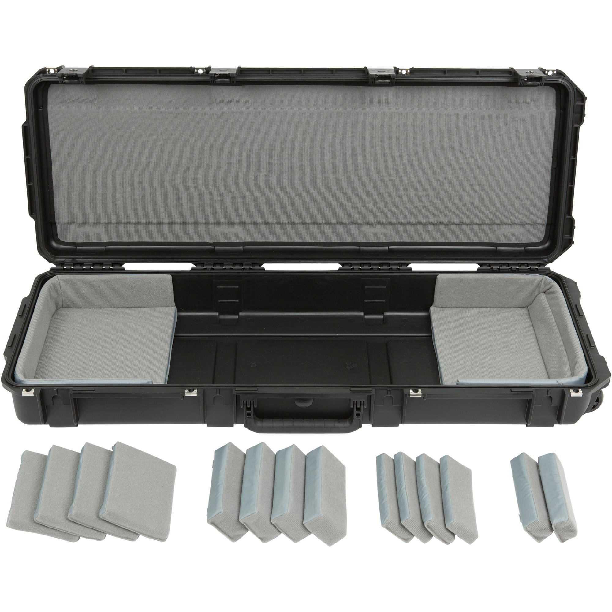 SKB 3i-4214-TKBD iSeries Waterproof 61-Note Narrow Keyboard Case with Wheels