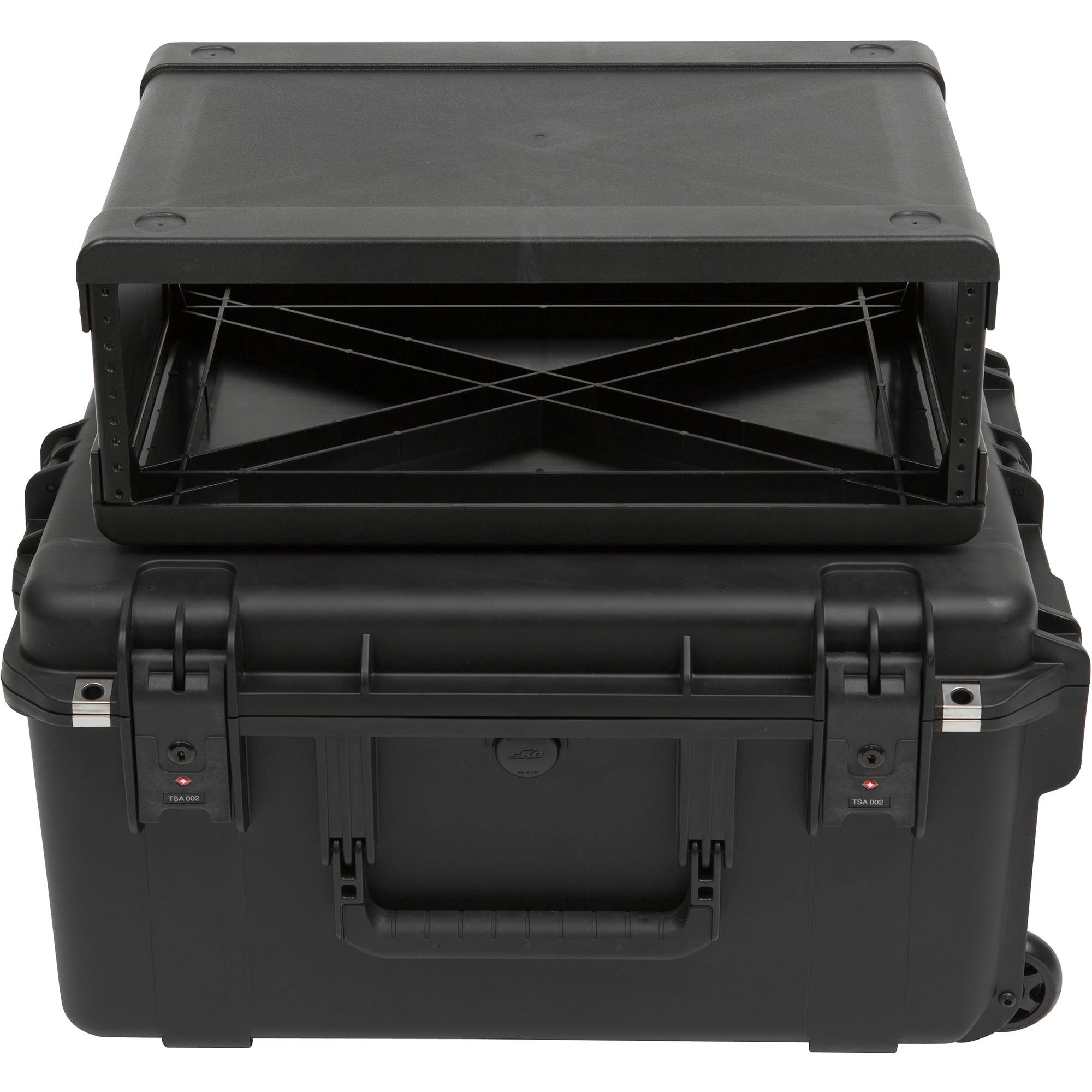 SKB 3i-2217M103U iSeries Injection Molded Fly Rack with Wheels (3U, 13" Rack Depth)