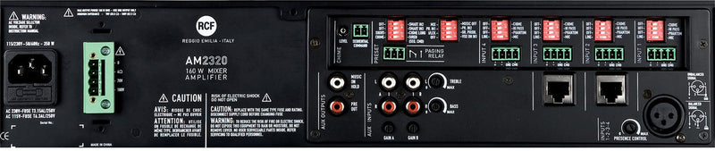 RCF AM2320 4+2 Input Mixer Amplifier