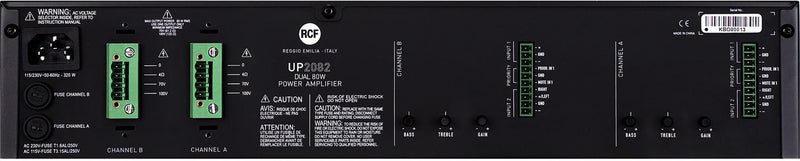 RCF UP-2082- 80W Stereo Power Amplifier