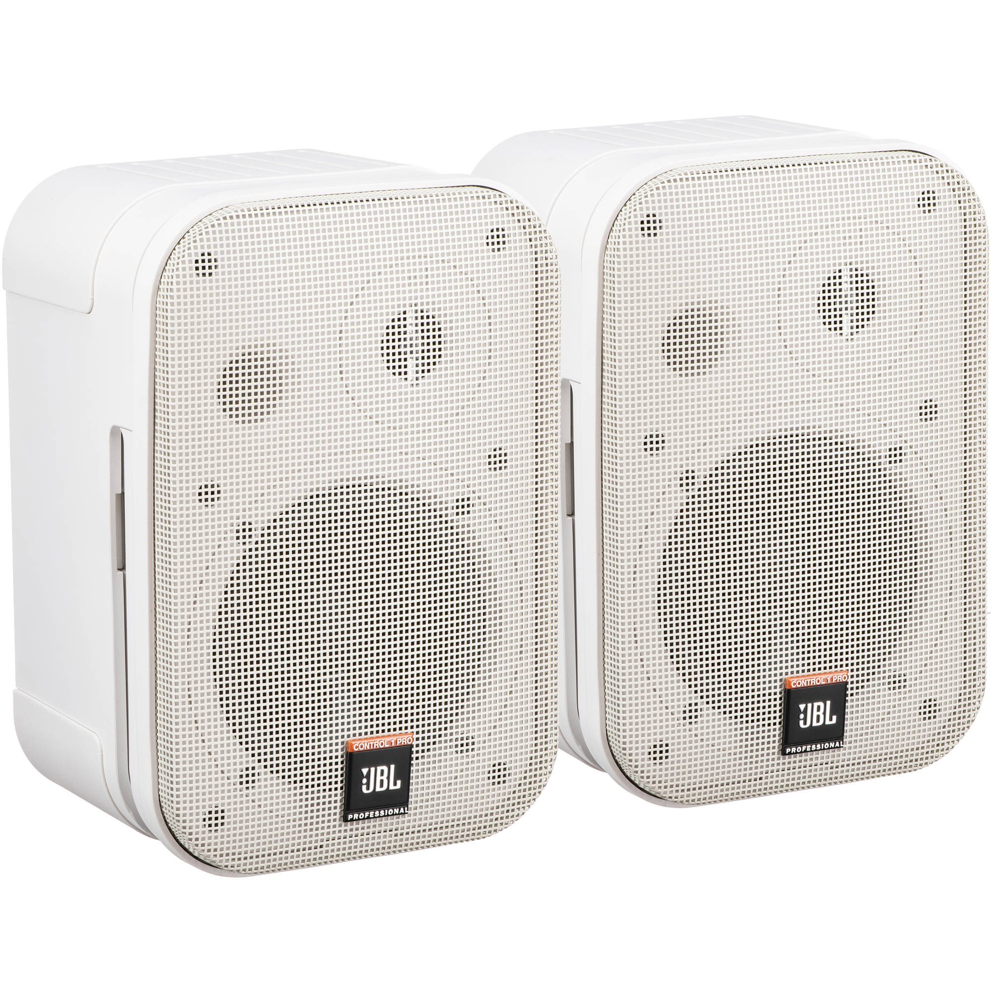 JBL Control 1 Pro 5" Two-Way Professional Compact Loudspeaker (Pair, White)