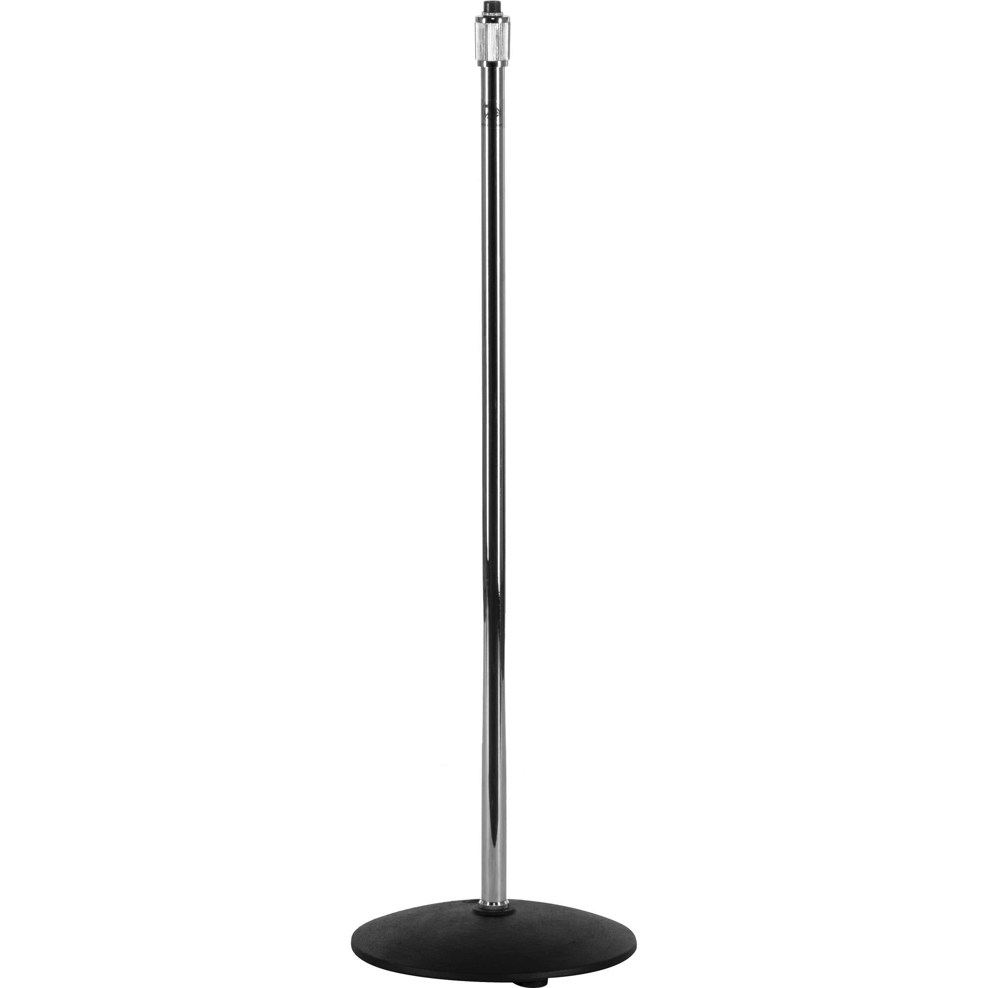 AtlasIED MS-12C Low-Profile Round Base Microphone Stand (Chrome)