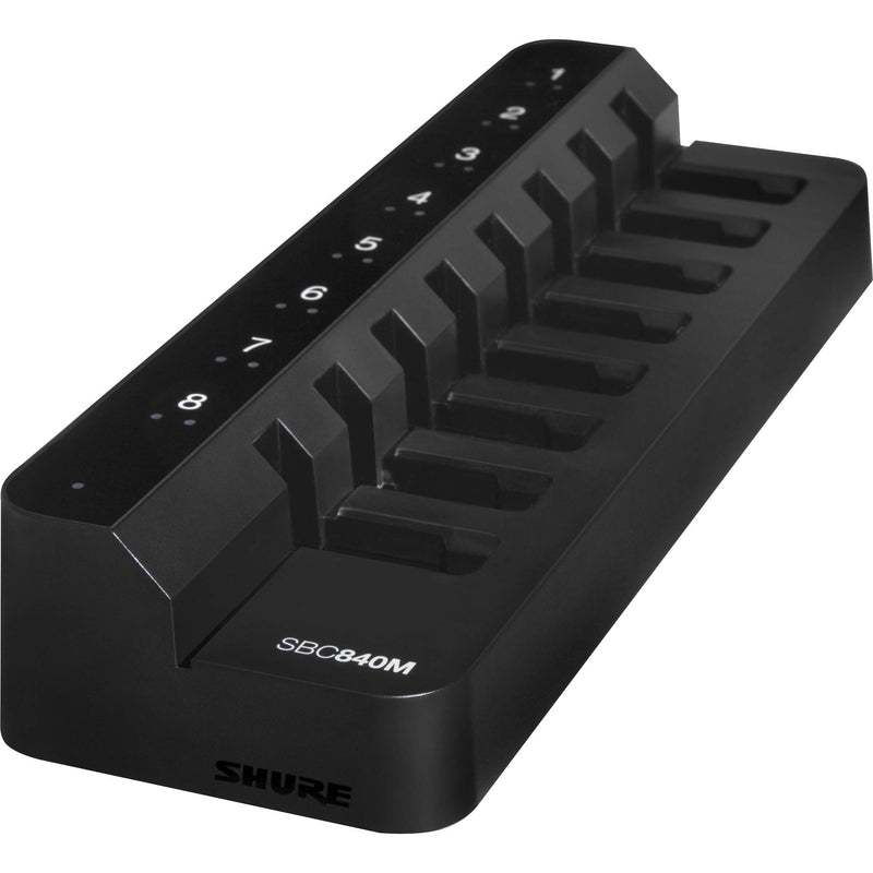 Shure SBC840M-US Networked Eight-Bay Battery-Only Tray Charger