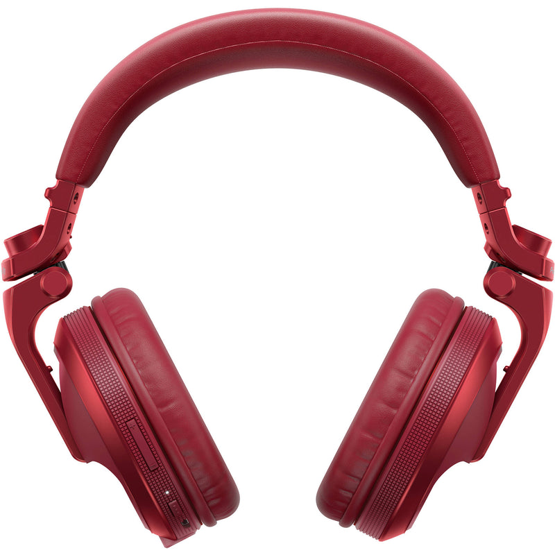 Pioneer DJ HDJ-X5BT Bluetooth Over-Ear DJ Headphones (Metallic Red)