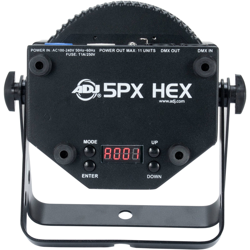 American DJ 5PX HEX LED Par Wash Fixture (RGBAW+UV, Black)
