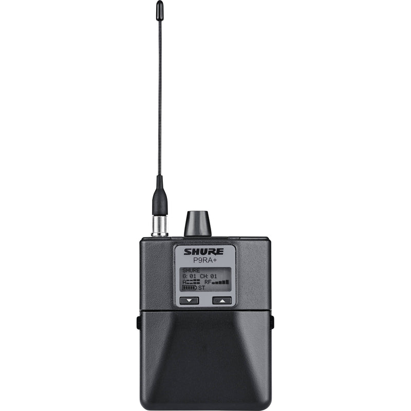 Shure P9RA+ Bodypack Receiver for PSM900 In-Ear Personal Monitoring System (H21: 542-578 MHz)