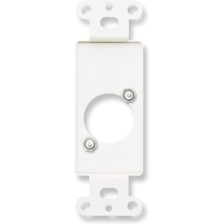 RDL DS-D1 Decora Plate Punched for Single Neutrik D-Shape Connector (Stainless Steel)