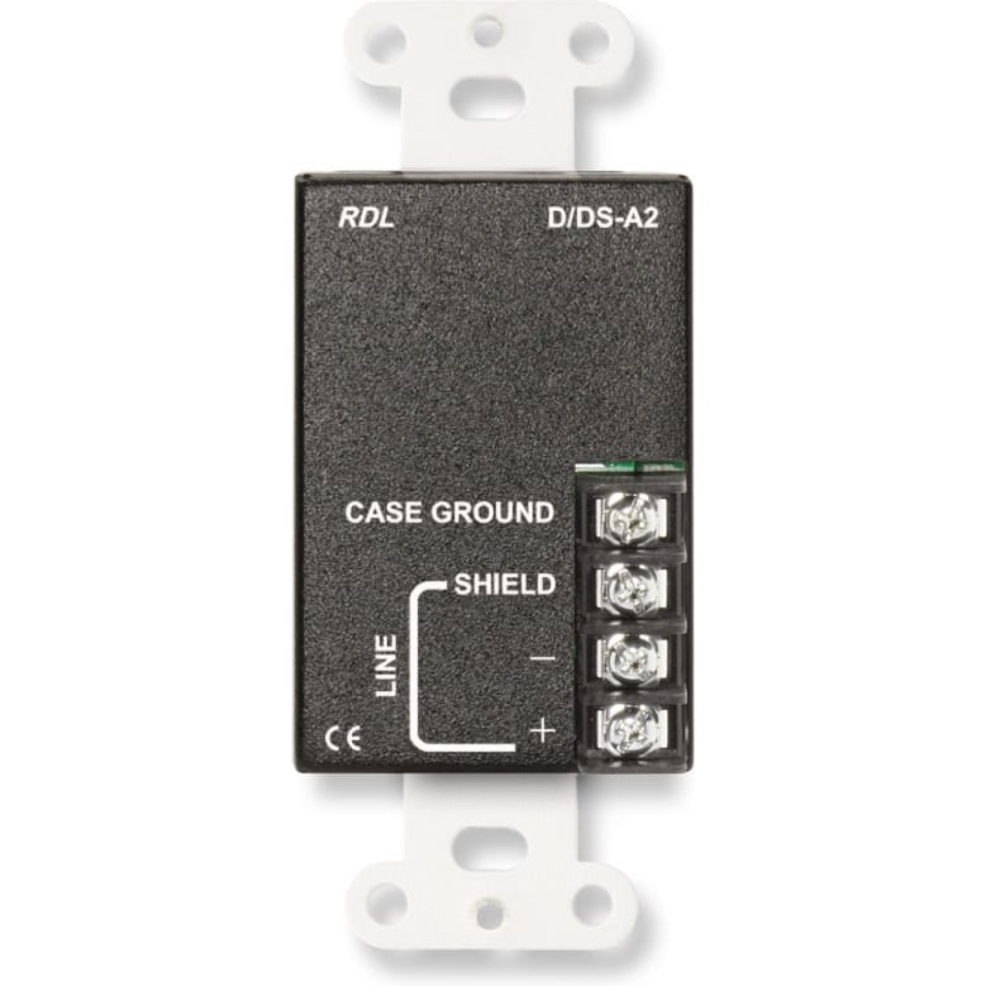 RDL D-A2 Line Output Assembly on Decora Plate (White)