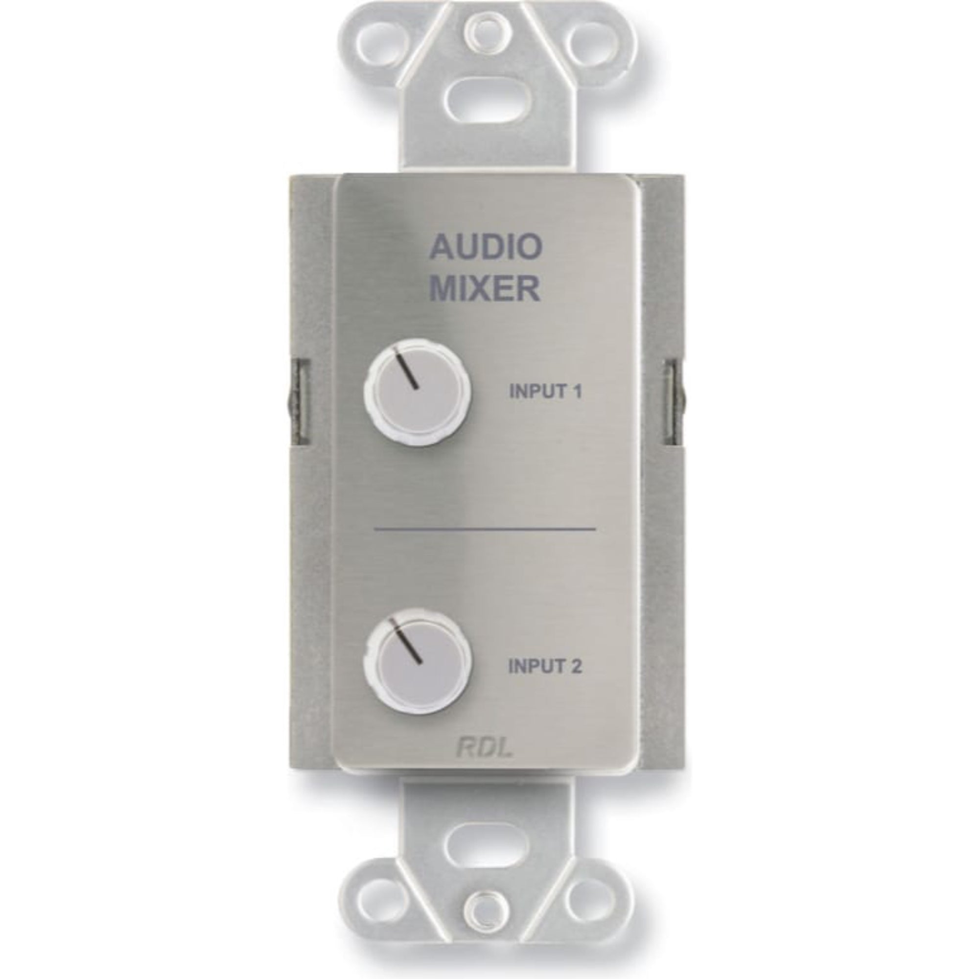 RDL DS-RC2 Remote Audio Mixing Control on Decora Plate (Stainless Steel)