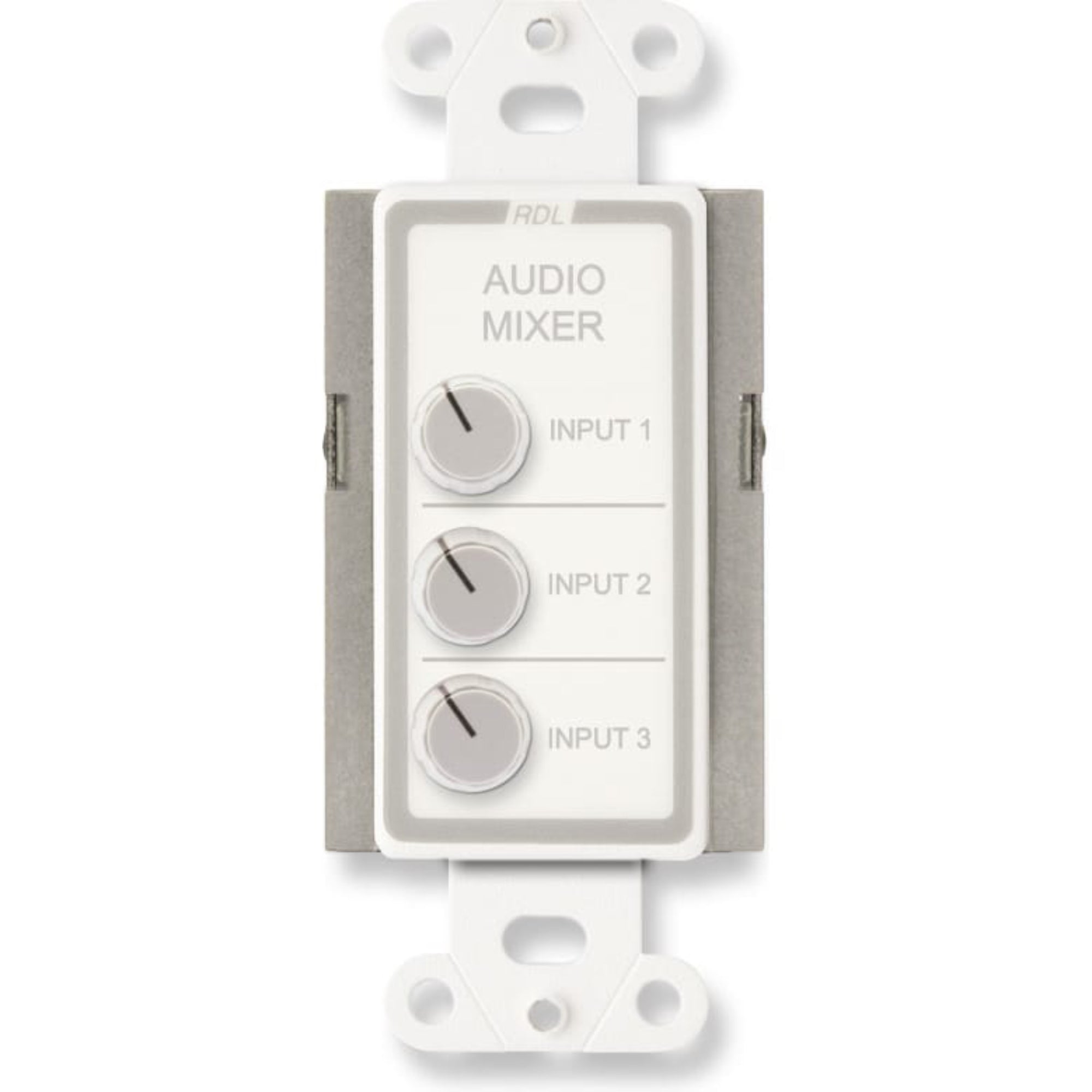 RDL D-RC3 Remote Audio Mixing Control on Decora Plate (White)