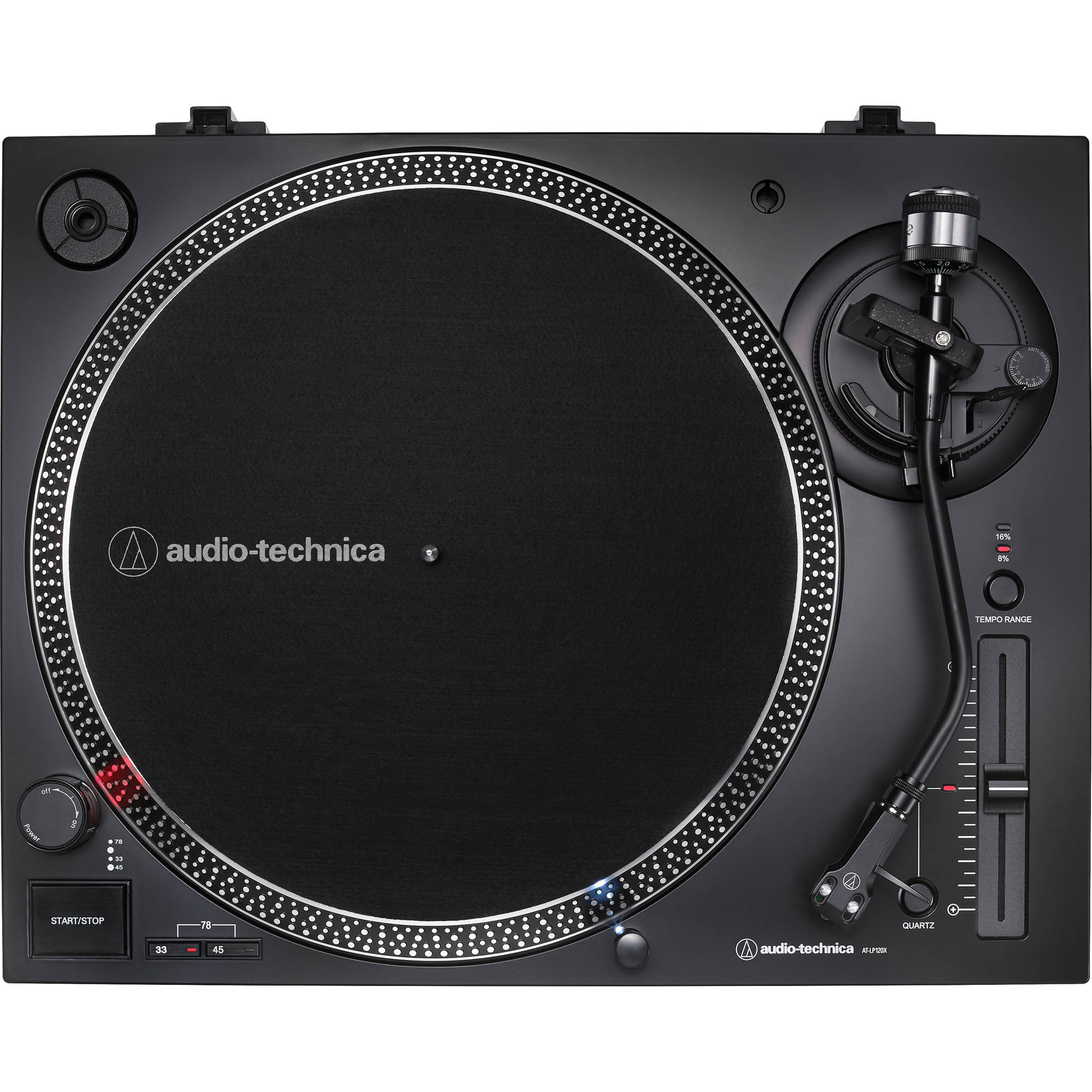 Audio-Technica AT-LP120X-USB Direct-Drive Professional Turntable (Black)