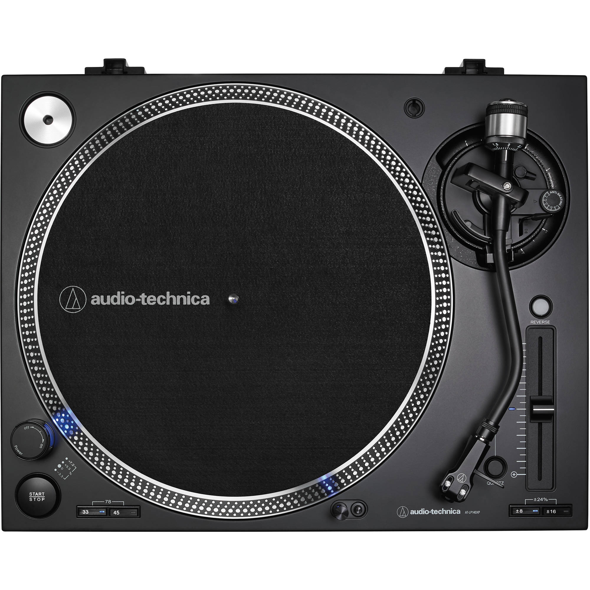 Audio-Technica AT-LP140XP Direct Drive Professional DJ Turntable (Black)