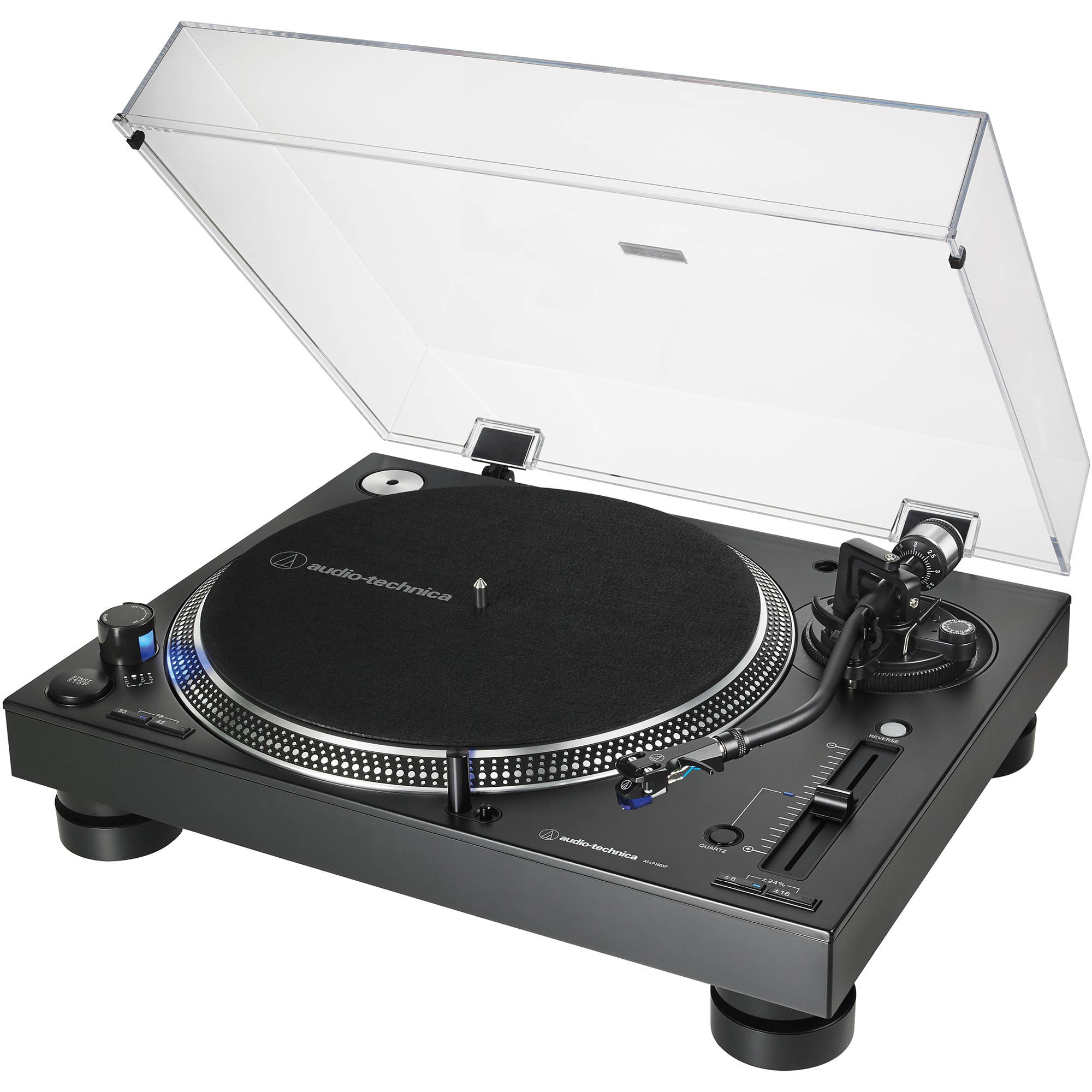 Audio-Technica AT-LP140XP Direct Drive Professional DJ Turntable (Black)